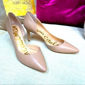 Sam Edelman “Teresa” D’Orsay Pumps - Nude/Camel - 9 1/2